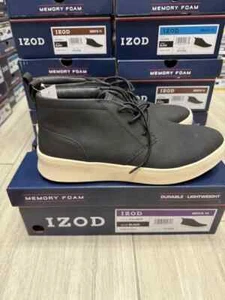 Größe wählbar Izod Herren Palmer Chukka Stiefel Schuhe schwarz brandneu - Bild 1 von 11