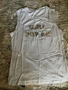 Girl Power Armani Size XS Tank - White - Picture 1 of 1