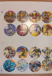 Icónico Jim Lee Marvel X-Men Serie Años 90 Pogs Sin Perforar Súper Raro Difícil de Encontrar!!!! - Imagen 1 de 10