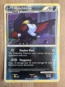 Honchkrow - 16/90 HeartGold y SoulSilver: Undaunted - Holo inverso raro - MP - Imagen 1 de 2