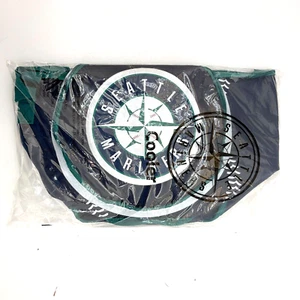 Seattle Mariners Cooler Drink Holder Insulated Round Baseball EQC MLB Lunch Tote - Picture 1 of 2