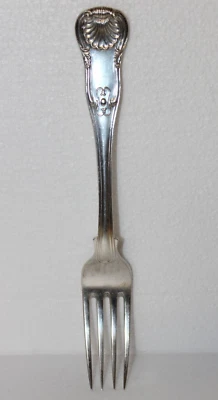 Tenedor de plata Royal German de Matthias King George V Cypher 112 gramos Foto 1 de 4