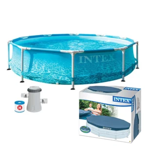 Piscina junto a la playa Intex con bomba y cubierta de piscina - 10 pies - Imagen 1 de 9