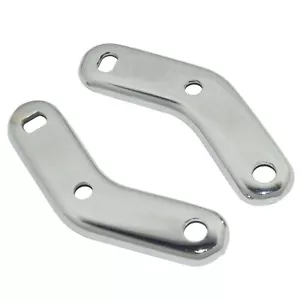 Juego de soportes abrazadera de espejo acero cromado Vespa PX LML Star Stella - Imagen 1 de 6