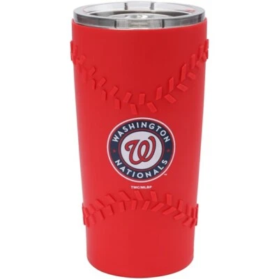 Washington Nationals 20 oz acero inoxidable con vaso de silicona 3D - MLB Foto 1 de 2