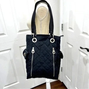 Baggallini Quilted Florence Tote Organization Galore! Pockets Everywhere. Black - Picture 1 of 17