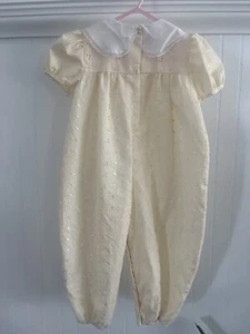 Smocked Pale Yellow Outfit - Picture 1 of 2