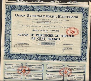 Union Syndicale pour l'ELECTRICITE (P) - Picture 1 of 1