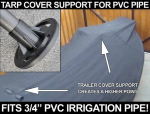 PVC Compatible Pole Base Trailer Cover Tarp Support Boat Topper - 3/4" Free Ship - Picture 1 of 7