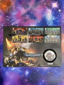 Warhammer 40K Royal Mail Stamp and Medalla Cubierta Edición Limitada (FUERA DE IMPRENTA) No. 2205 - Imagen 1 de 5