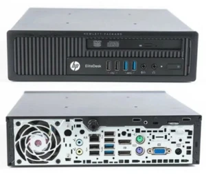 HP EliteDesk 800 G1 USDT i5 Quad-Core 8GB RAM 500GB HDD W/Adapter Win 10 Pro - Picture 1 of 1