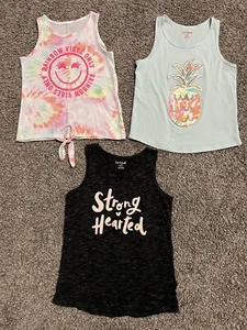Children’s Place and Cat & Jack girls tank tops sz 7/8 - Picture 1 of 9