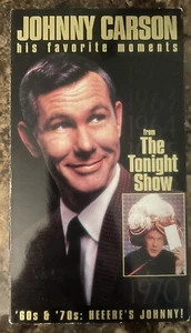 VHS - Johnny Carson - his favorite moments from THE TONIGHT SHOW (1994) - Picture 1 of 4