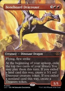 MTG - (Borderless) BONEHOARD DRACOSAUR - Lost Caverns of Ixalan (M) - Picture 1 of 1