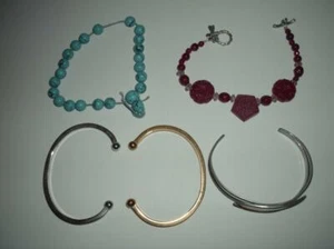 Jewelry Vintage Bracelets -- Lot of 5 - Picture 1 of 6