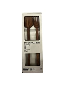 New IKEA STOCKHOLM 2025 2 Piece Walnut Serving Set 31 cm (12 ") 205.924.35 - Picture 1 of 2