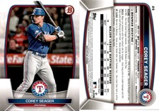 2023 Bowman COREY SEAGER Baseball Card 25 Texas Rangers