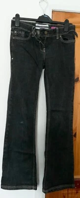 Black Bootleg Jeans By Jasper Conran Size 10 Used - Image 1 of 3