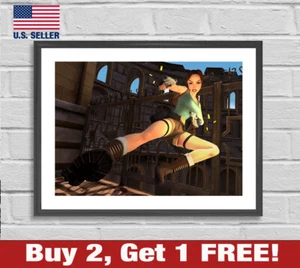 Tomb Raider Remastered Poster 18" x 24" Print Lara Croft Wall Art - Picture 1 of 3