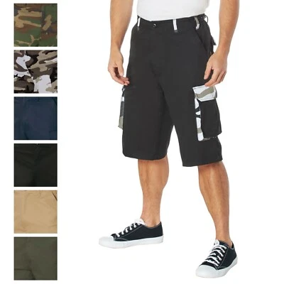Long Length BDU Shorts - Camo Style Cargo Shorts Long All Sizes - Image 1 of 2