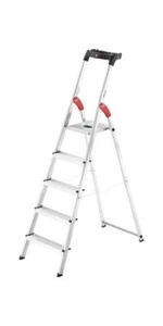 Hailo Stufenstehleiter L60 Standardline 5 Stufen Aluminium Gesamthöhe 1840 mm - Bild 1 von 4