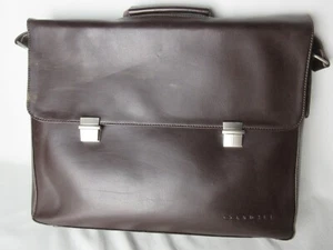 Corniche Richmond Brown Leather Executive Briefcase / Laptop Case - Afbeelding 1 van 17