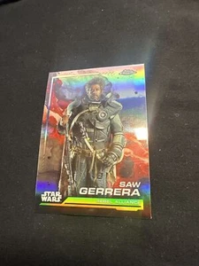 2024 Topps Chrome Star Wars #17 Saw Gerrera Rainbow Refractor - Bild 1 von 2