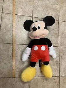 Jumbo Mickey Mouse Disney Parks Plush Large 24 in Tall Good Condition FREE SHIP - Picture 1 of 3