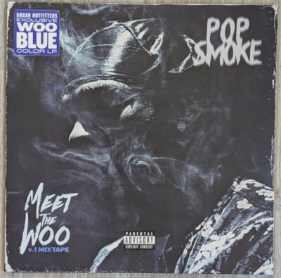 (NEW) Pop Smoke MEET the WOO V.1 Mixtape LP - DIOR ( Ltd BLUE Vinyl ) NIKI MINAJ - Image 1 of 3