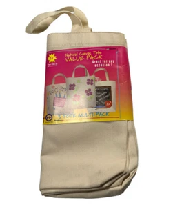INNOVOINC Natur Canvas Tragetasche 3er-Pack 14”x13”x3” - Bild 1 von 7