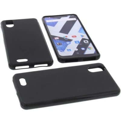 Étui pour Archos Core 62s Sac Housse Portable TPU Caoutchouc Coque Noir - Photo 1/4