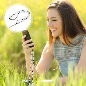 Handy Kette Universelles Telefonband Perlenbesetztes Handy-Schlüsselband - Zdjęcie 1 z 12