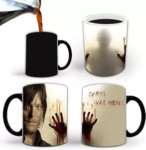 DARYL WAS HERE, The Walking Dead, Heat Sensitive Color Changing Coffee Mug(11oz) - Picture 1 of 8