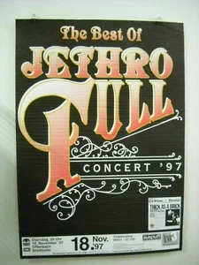 Deutsches Konzertplakat 1997, The Best Of Jethro Tull, Deutschland Musik Memorabilia - Bild 1 von 12