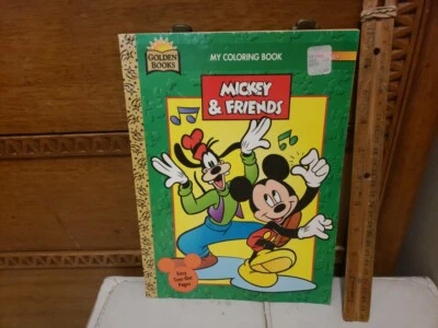 Golden Books Super Coloring Book - Mickey And & Friends Easy Tear Out Pages 1996 - Image 1 of 4