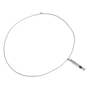 Breathing Necklace Reducing Stress Whistle Shape Steel Meditation Anxiety Ne DP3 - Picture 1 of 22