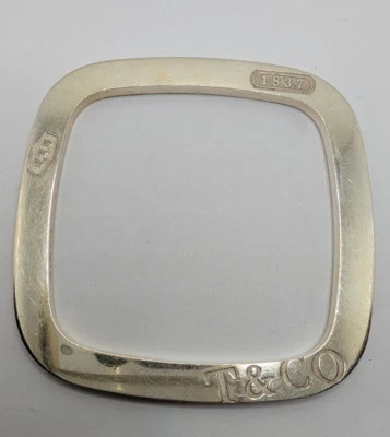 Brazalete plano cojín cuadrado de plata de ley 925 de Tiffany & Co. 1837 Foto 1 de 4