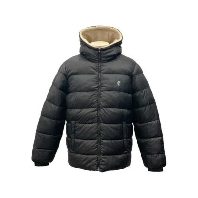 CHAQUETA ACOLCHADA CON CAPUCHA IMPERMEABLE S.ROTHSCHILD IZOD Sherpa aislada XL negra  Foto 1 de 3