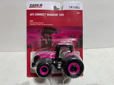 Case/IH 340 Magnum Pink Tractor w AFS Connect Duals All Around 1/64 by Ertl - Image 1 of 4