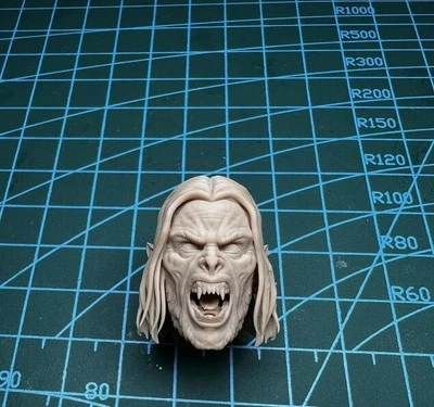 Cabeza esculpida de Michael Morbius de vampiro masculino 1:12 para modelo de muñeca figura de acción de 6" Foto 1 de 4