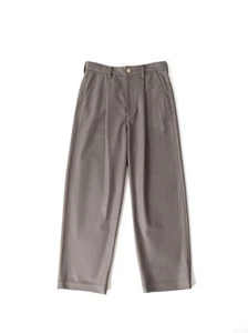 Pantalones Anchos de Lana Cachemira Auralee M Franela Suavemente Usados Estilo Universitario - Imagen 1 de 4