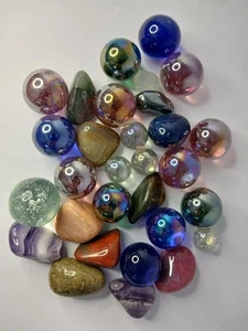 Go Kick Steine und Murmeln mit diesen schönen polierten Steinen und Murmeln - Bild 1 von 2