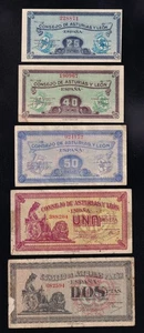 F.C. ASTURIAS Y LEÓN , SERIE COMPLETA 1936 . - Picture 1 of 2