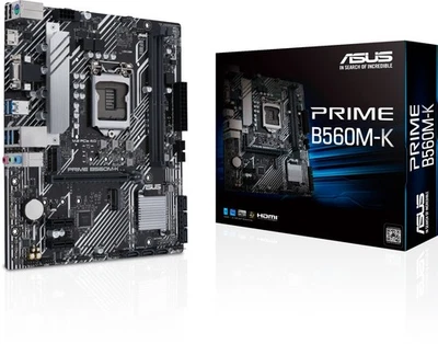 ASUS Prime B560M-K Mainboard Sockel 1200 Intel B560 DDR4 Dual Channel µATX M.2 - Bild 1 von 4