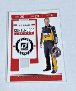 Boleto Donruss #C15 Contenders 2020 Clint Bowyer Racing Insert - Imagen 1 de 2