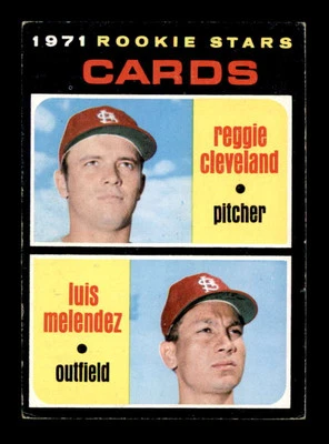 1971 Topps #216 Reggie Cleveland/Luis Melendez Cards Rookies EX/EX+ X3127555 - Image 1 of 3