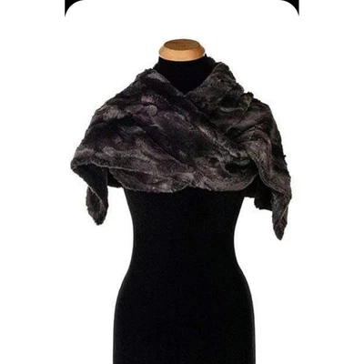 Pandemonium Seattle Imitación Piel Bufanda Chal Envoltura Estola Elegante Suave Neutro Noche Foto 1 de 4