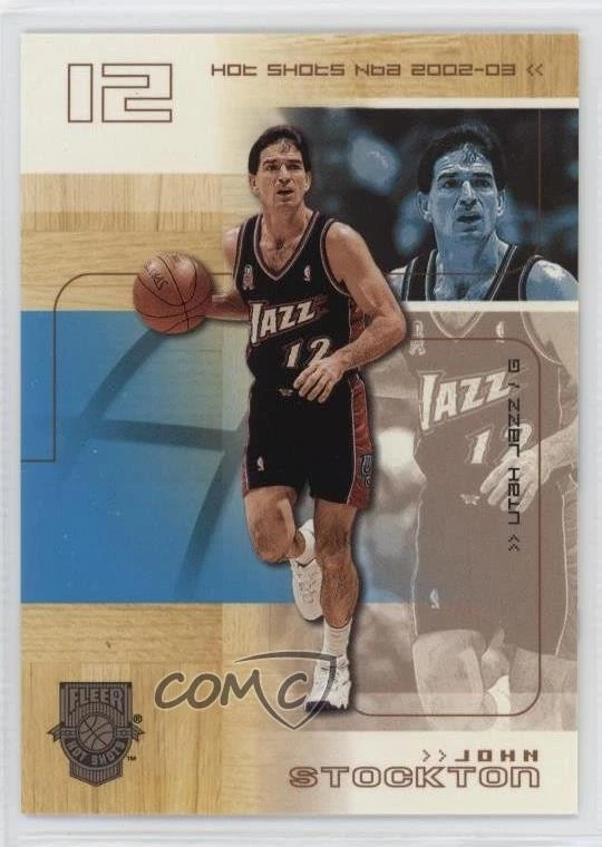 2002-03 Fleer Hot Shots Hot Hands /199 John Stockton #18 HOF - Image 1 of 2