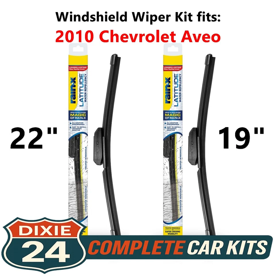 Rain-X Latitude 2-n-1 Windshield Wiper Kit fits: 2010 Chevrolet Aveo (22" & 19") - Image 1 of 4