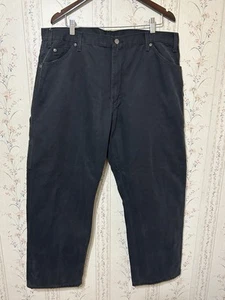 Dickies Men’s Heavy Canvas Carpenter Jeans Black Size 40x30 - Picture 1 of 9